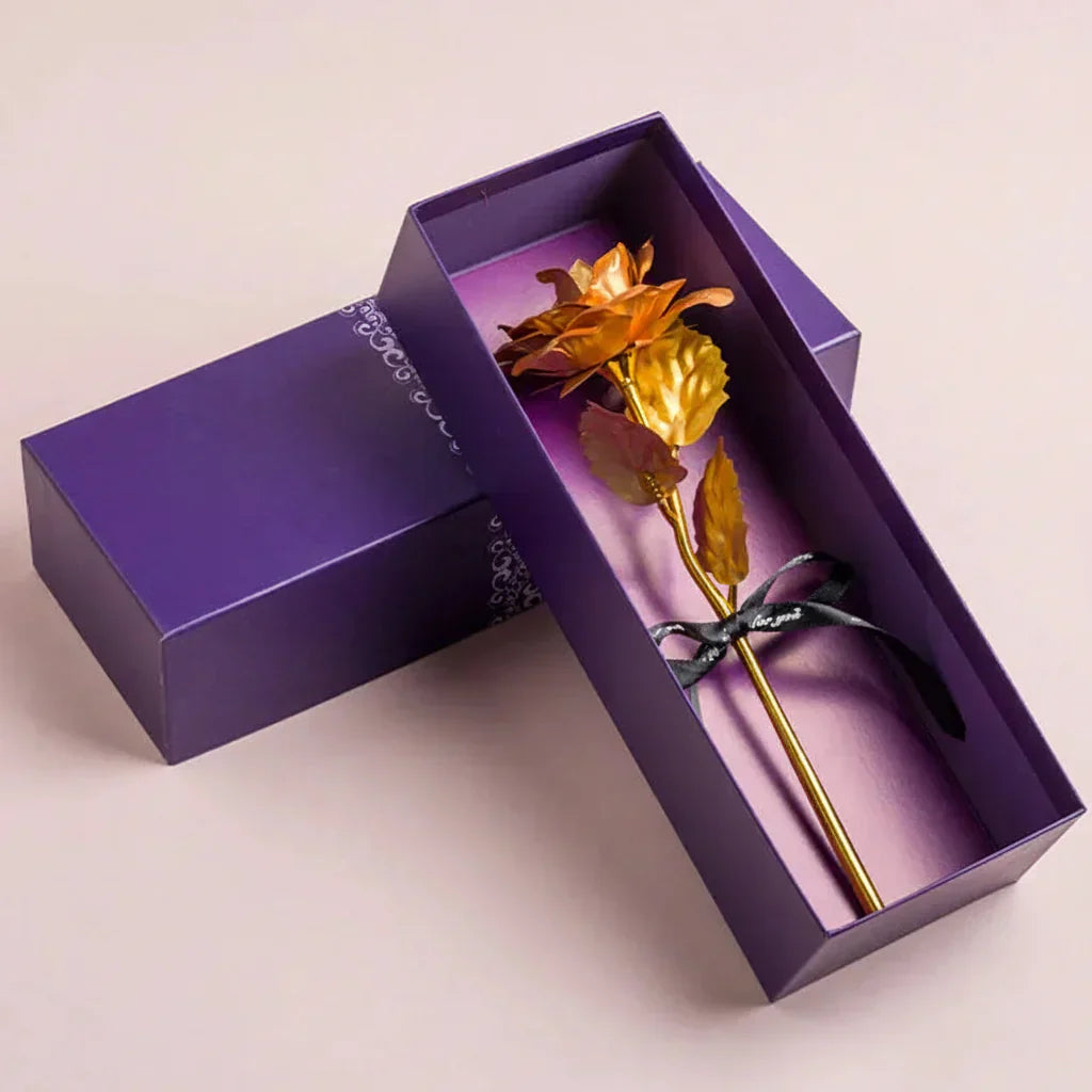 Rosen-Geschenkbox mit Künstlicher Blumenpräsentation zum Muttertag | Temsk