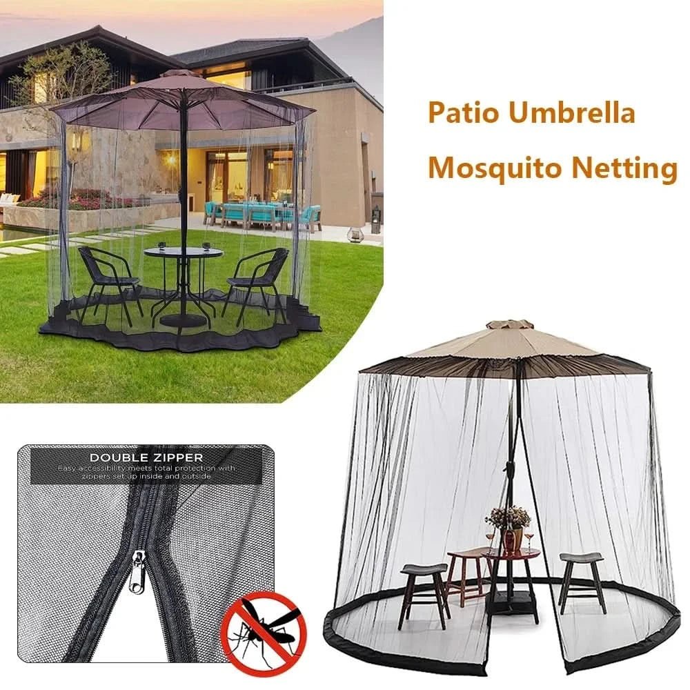 LumaGuard Mosquito Net For Parasols Up To 4 Meters With Zip | Temsk