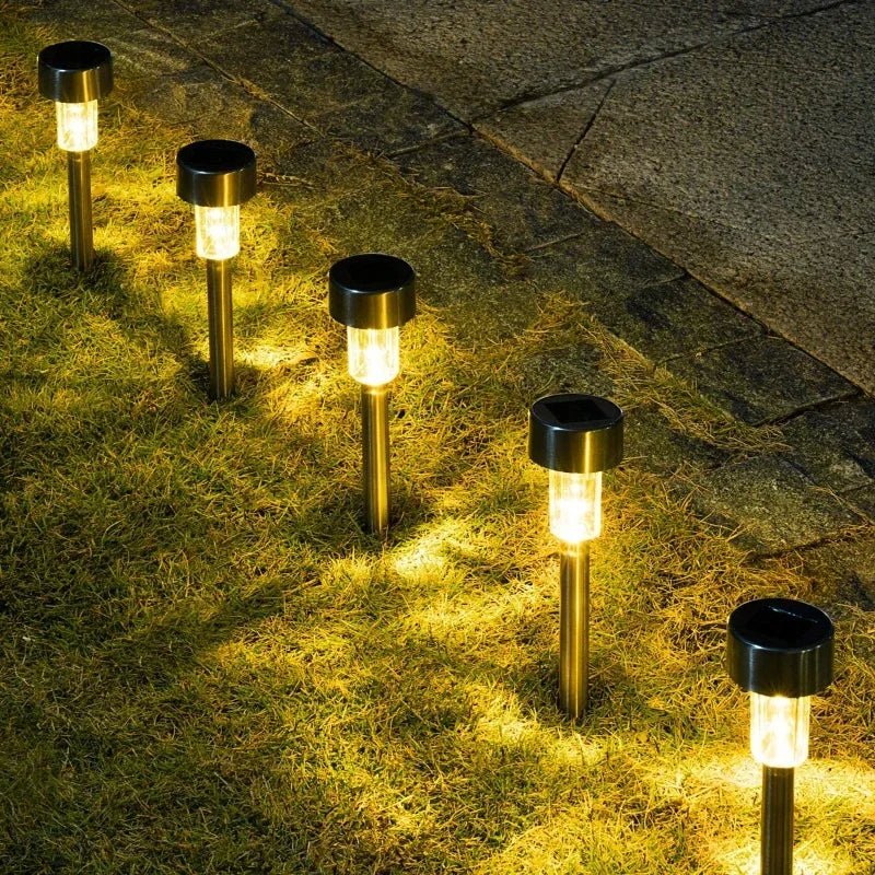 Garden Solar LED Lamp With Weatherproof, Energy-Efficient, Integrated Light Sensor | Temsk