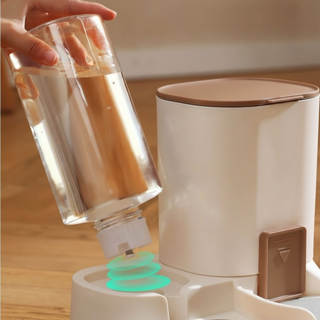 PetAqua Automatic Food and Water Dispenser for Pets | Temsk