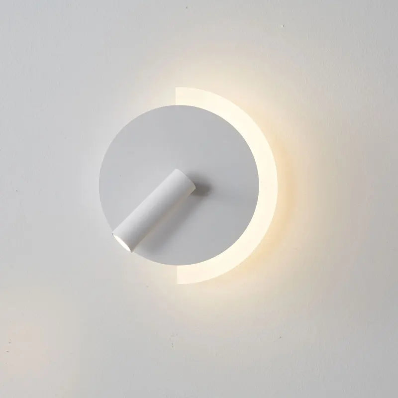 LunaSpot Wandleuchte LED Nachttischleuchte mit minimalistischem Design | Temsk