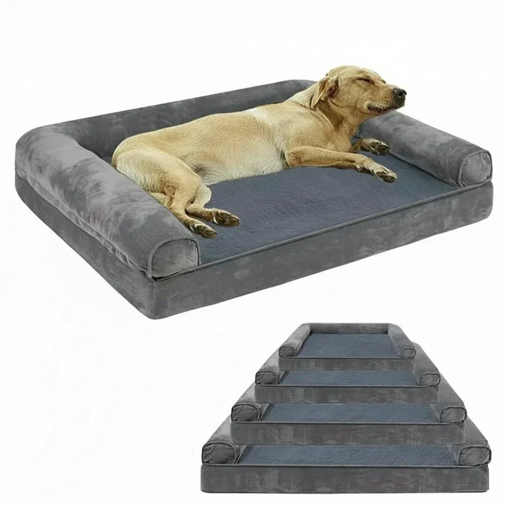 CalmNest Orthopedic Memory Foam Dog Bed With Water Repellent Cover And Plush Comfort | Temsk