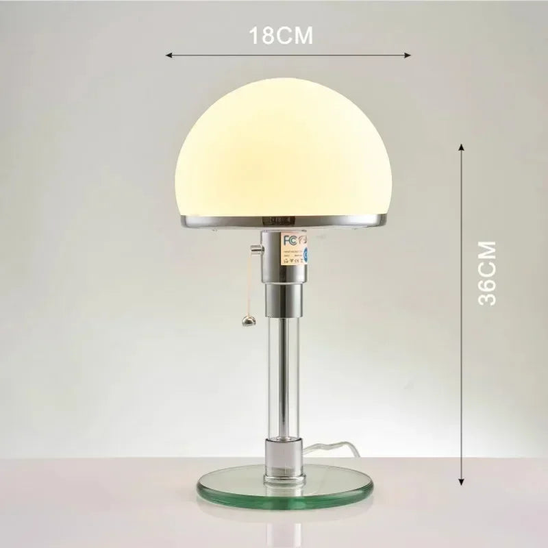 Wilhelm Bauhaus Tischlampe nordisches Glas-Designerlampenlicht | Temsk