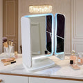 LumiBlend Three-Panel LED Mirror With Tri-Color Lighting For Flawless Makeup | Temsk