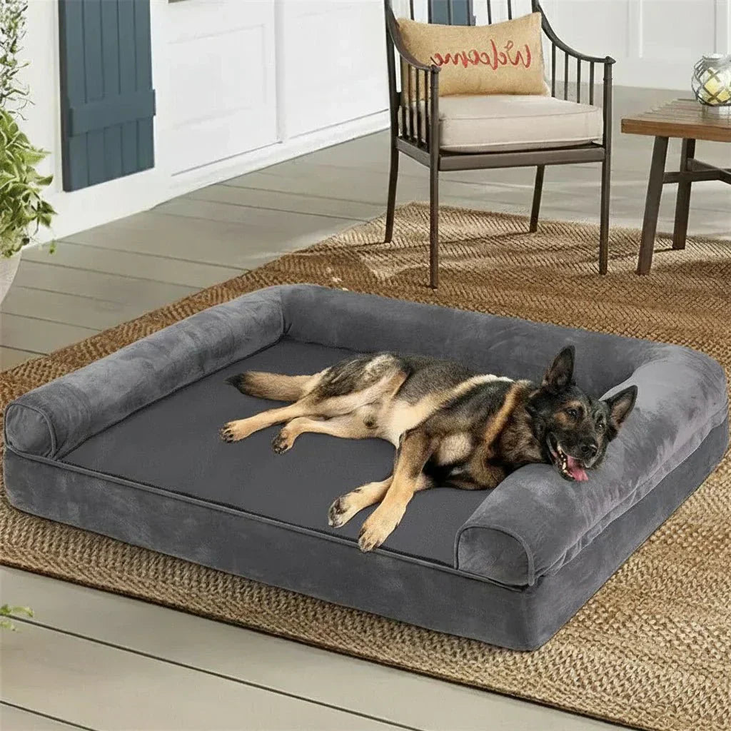 CalmNest Orthopedic Memory Foam Dog Bed With Water Repellent Cover And Plush Comfort | Temsk