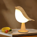 Handcrafted Wooden Lamp Showcasing Colorful Birds Motif And Soft LED Light | Temsk
