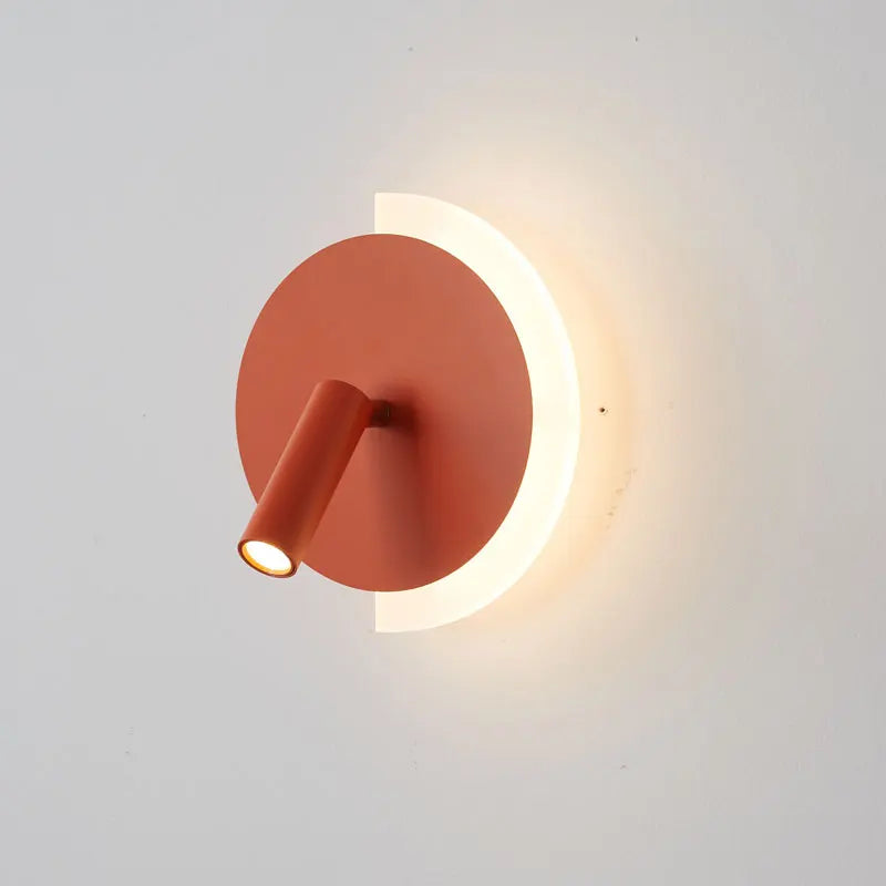 LunaSpot Wandleuchte LED Nachttischleuchte mit minimalistischem Design | Temsk