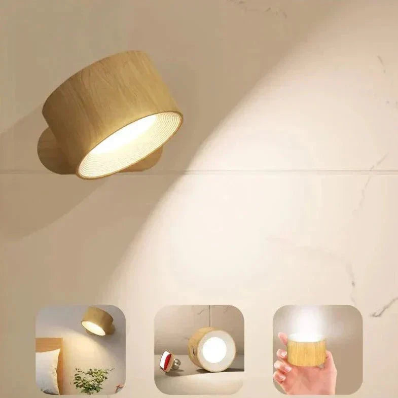 Kabellose USB-Lampe mit wiederaufladbarer LED und Wandleuchte | Temsk