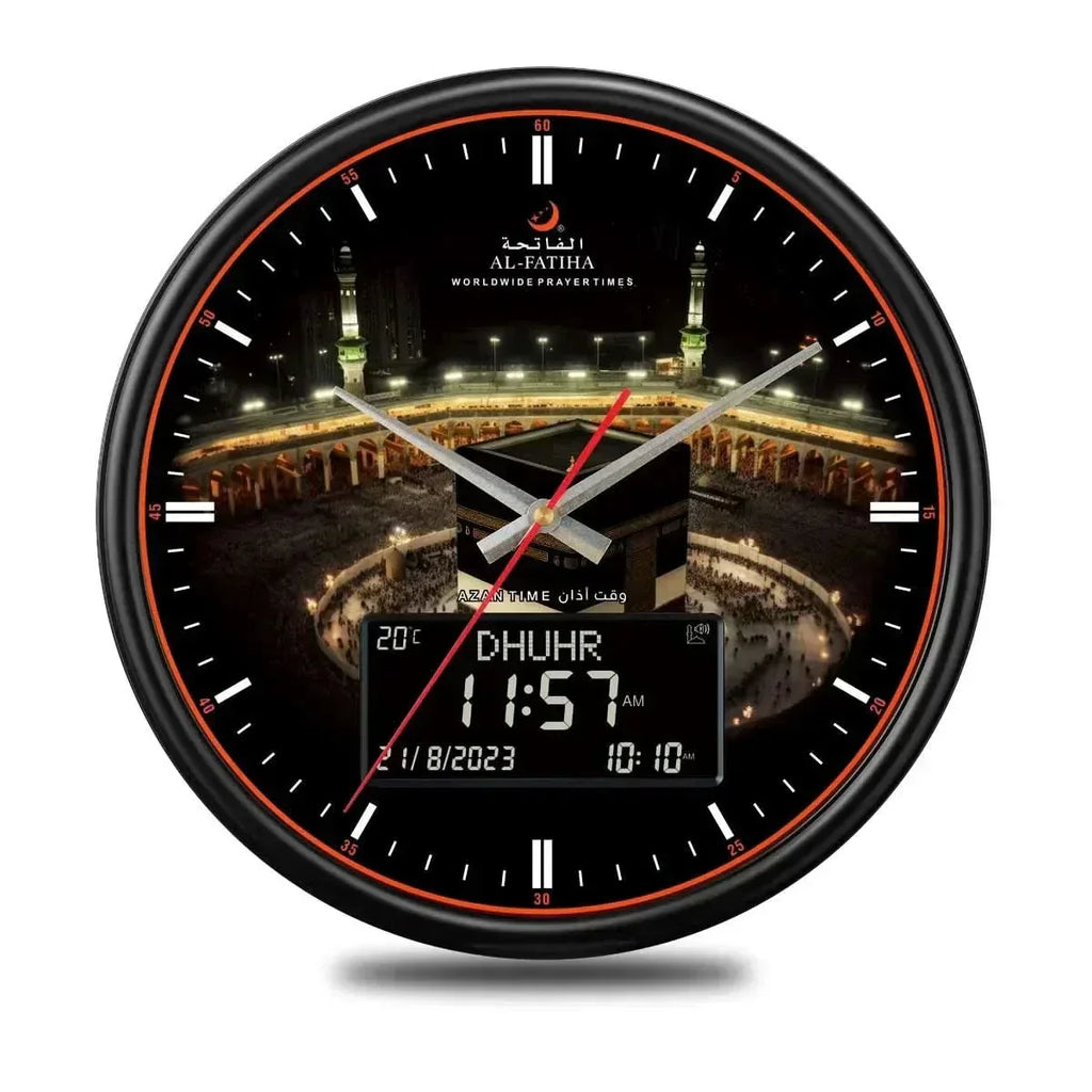 Orologio da Preghiera LumaTime con Regolazione Automatica dell'Azan e Dieci Suoni di Azan | Temsk
