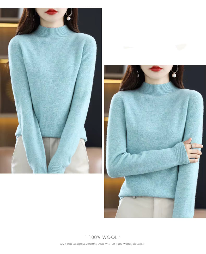 Aurelia Women's 100 Percent Wool Cashmere Pullover For Fall And Winter | Temsk