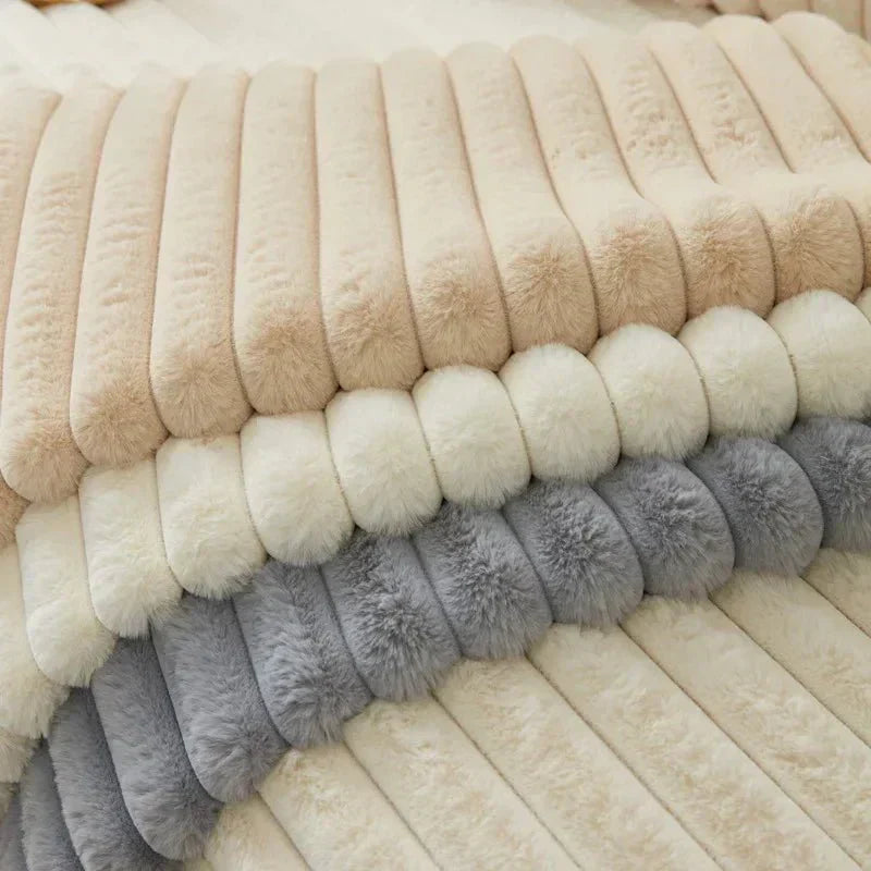 HavenFur Luxurious Winter Sofa Cover Made From Faux Rabbit Fur | Temsk