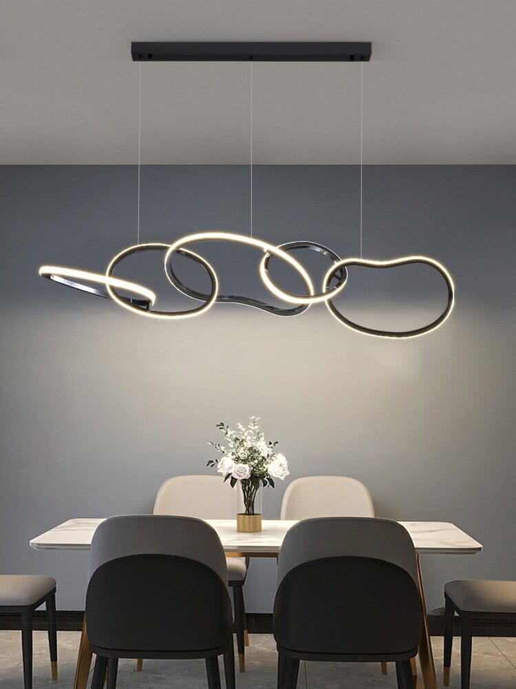 Vela Ring Pendant Light In Rose Gold Or Gold Finish | Temsk