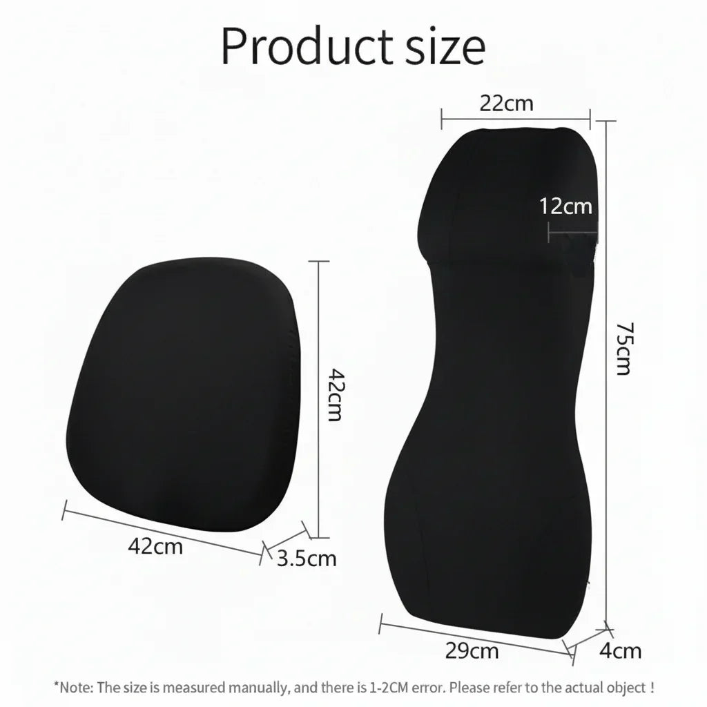 DriveEase Integrated Car Neck And Lumbar Support Made Of Memory Foam | Temsk