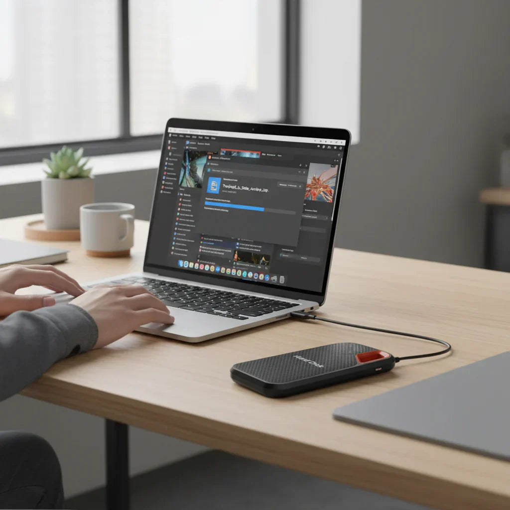 Slim Portable Solid State Drive USB 3.1 Storage For Everyday Use | Temsk