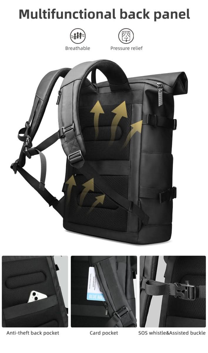 TrailNova Expandable Outdoor Backpack With Laptop Compartment And Large Capacity | Temsk