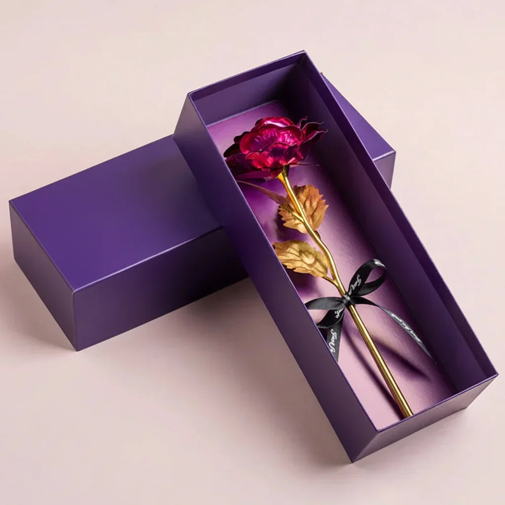 Rosen-Geschenkbox mit Künstlicher Blumenpräsentation zum Muttertag | Temsk