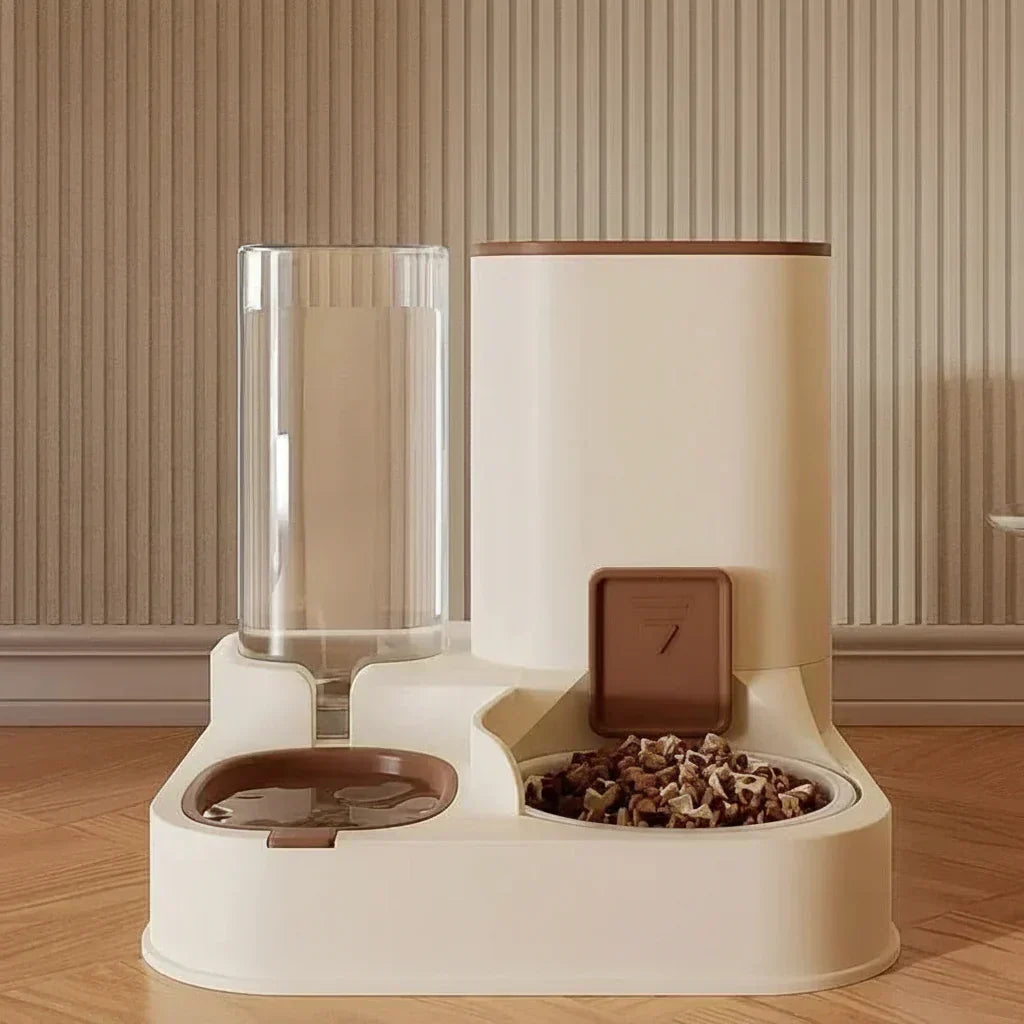 PetAqua Automatic Food and Water Dispenser for Pets | Temsk