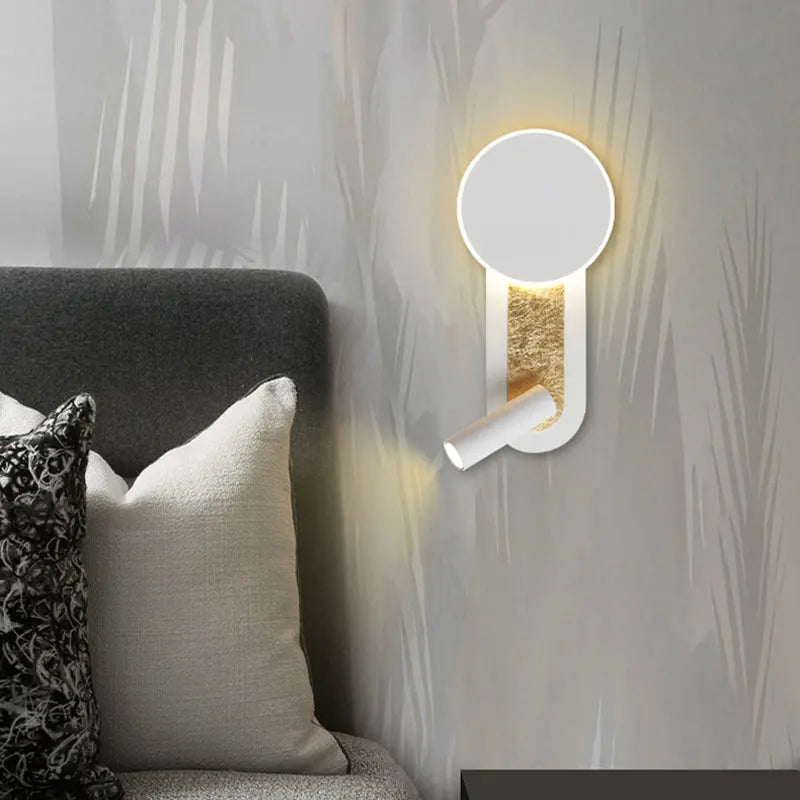 HaloBeam moderne Wandleuchte mit nordischem Design und dualer LED | Temsk