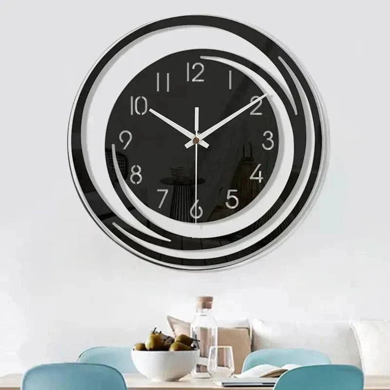 AuroraTime Acrylic Wall Clock In Scandinavian Design, Silent And Stylish | Temsk