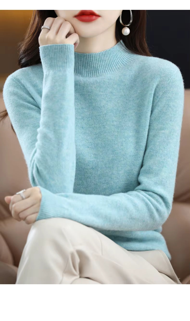 Aurelia Women's 100 Percent Wool Cashmere Pullover For Fall And Winter | Temsk