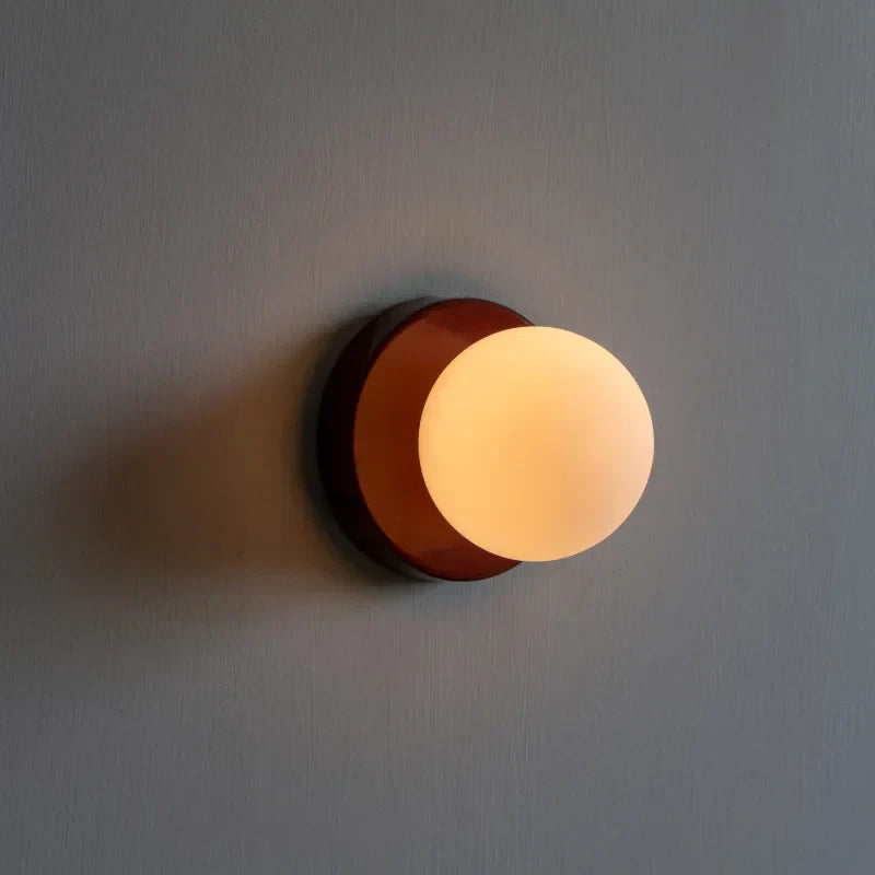 Macaron LED-Wandlampe mit farbigem Glas für moderne Innenräume | Temsk
