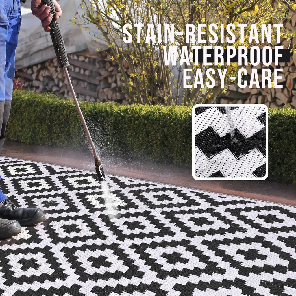 Harbour Haven wendbarer wasserdichter Outdoor-Teppich für Terrassen | Temsk