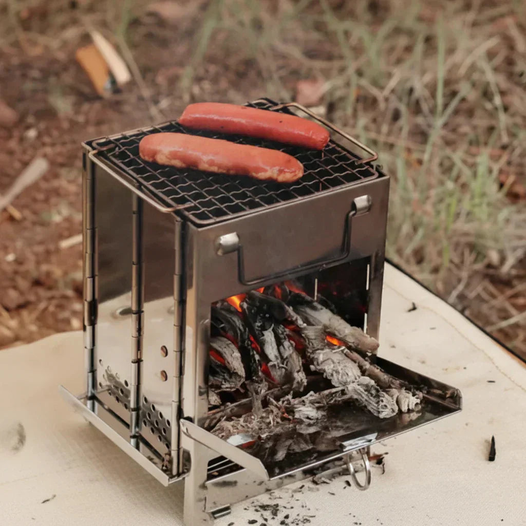 TrailNova Portable Stainless Steel Camping Stove for Outdoor Kitchen | Temsk