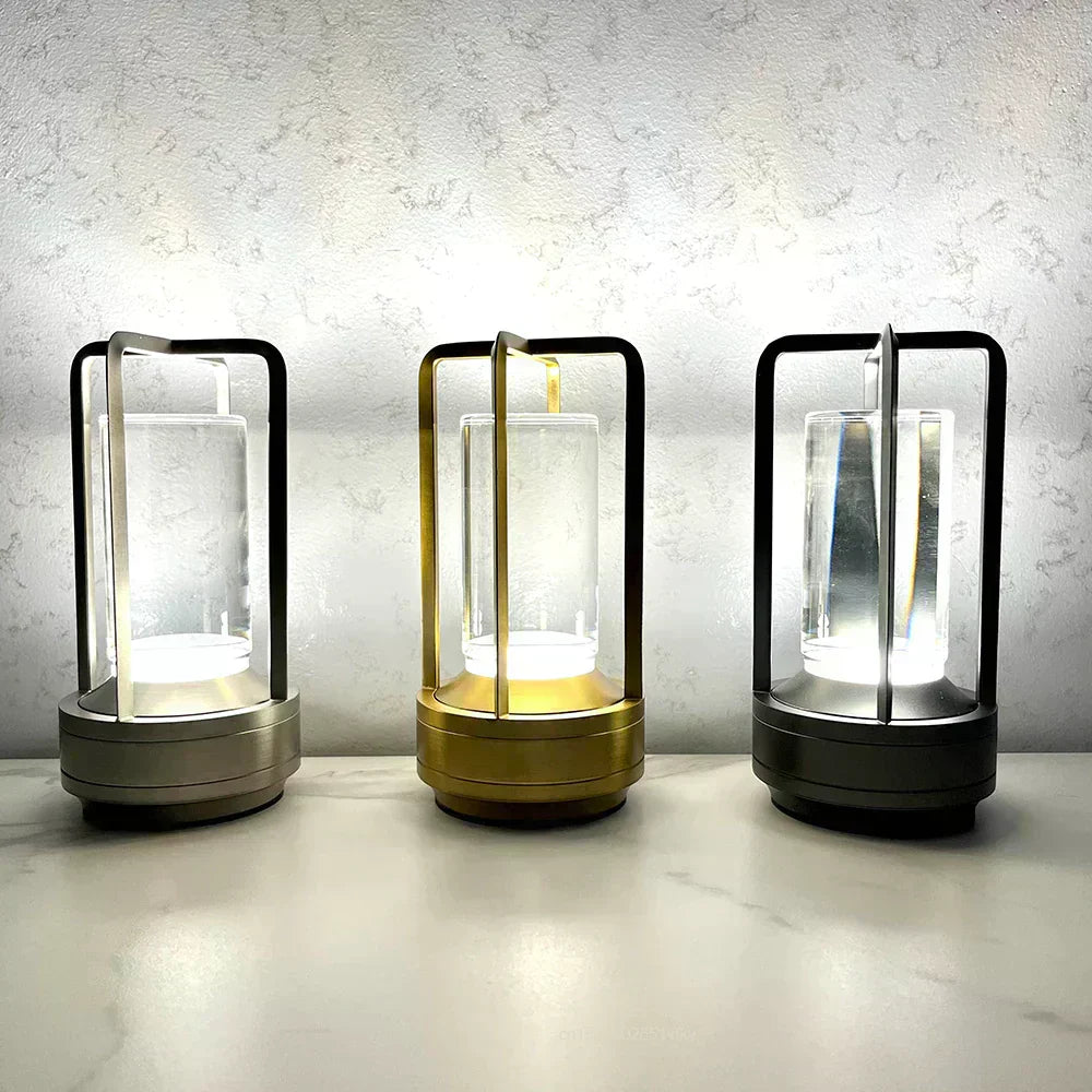 LumaNest ambientní teplá LED stolní lampa pro útulné osvětlení místnosti | Temsk