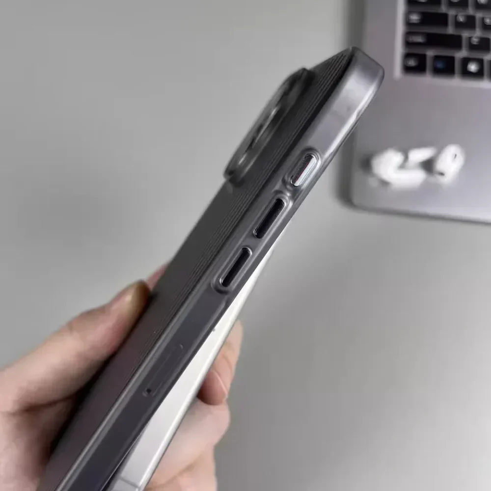 Gerippte Hartschalen-Handyhülle für Schutz und Grip | Temsk