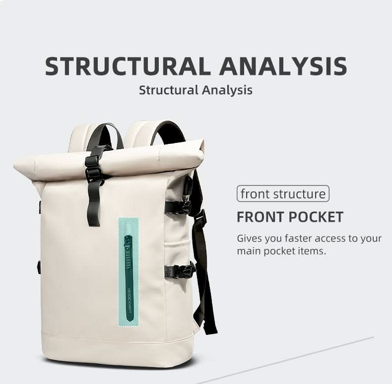 TrailMate Expandable Roll-Top Backpack With Laptop Compartment And Large Capacity | Temsk