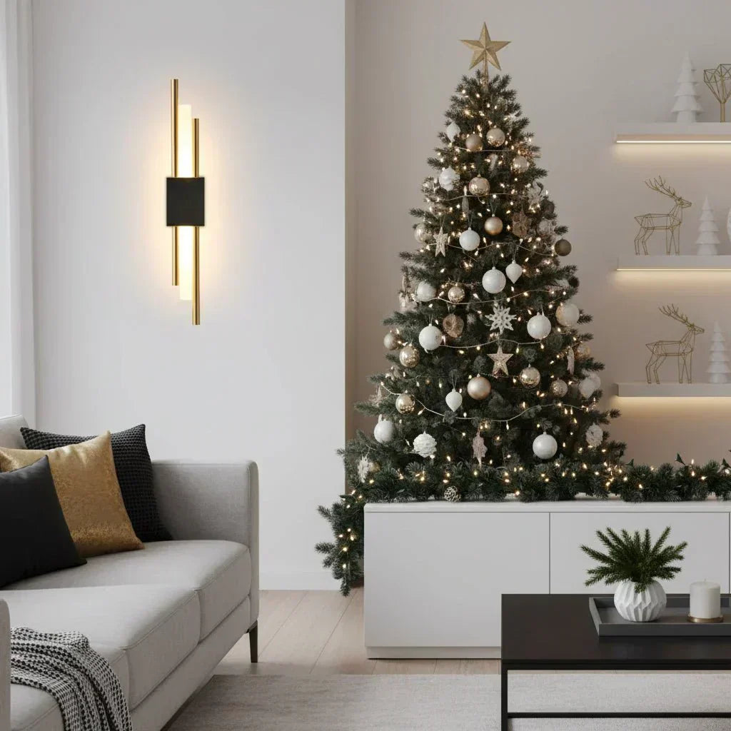 NovaGlow moderní LED nástěnné světlo z kovu a akrylu se třemi barvami světla | Temsk