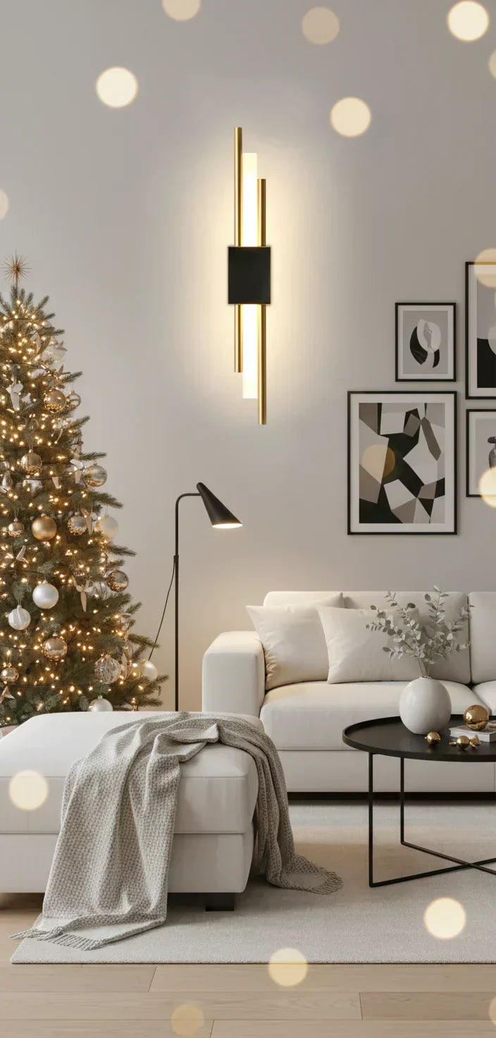 NovaGlow moderní LED nástěnné světlo z kovu a akrylu se třemi barvami světla | Temsk