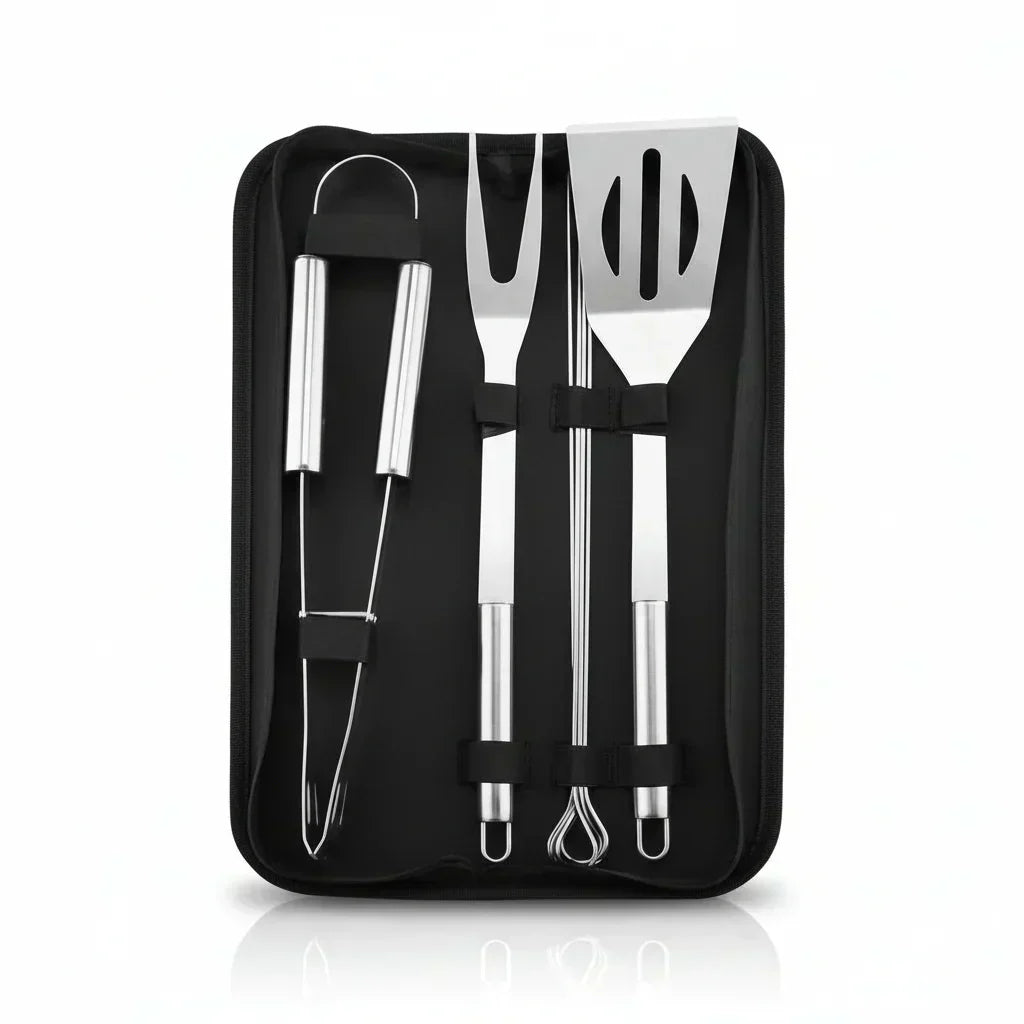 BlazeChef Elite Stainless Steel Barbecue Tool Set For Outdoors | Temsk