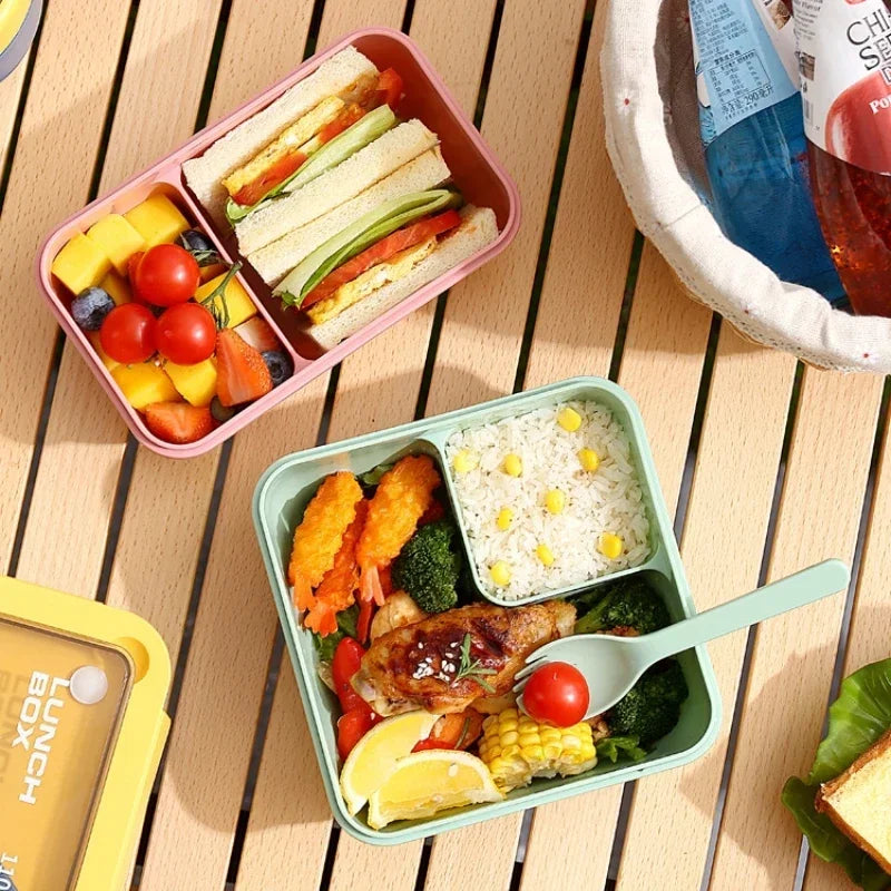 BentoGo Brotdose mit auslaufsicherem Design und integriertem Besteck, mikrowellen- und spülmaschinengeeignet | Temsk