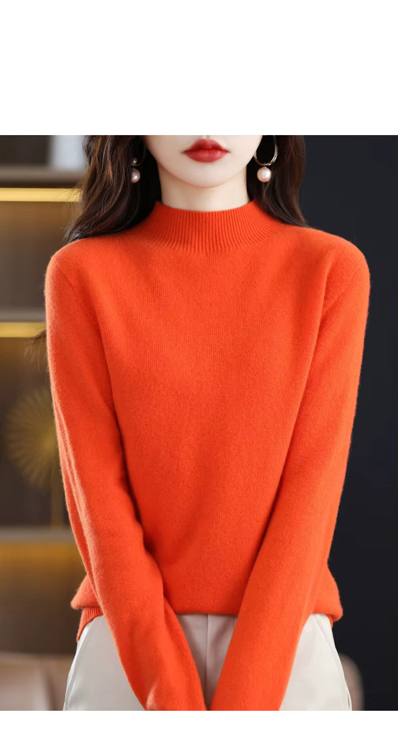 Aurelia Women's 100 Percent Wool Cashmere Pullover For Fall And Winter | Temsk