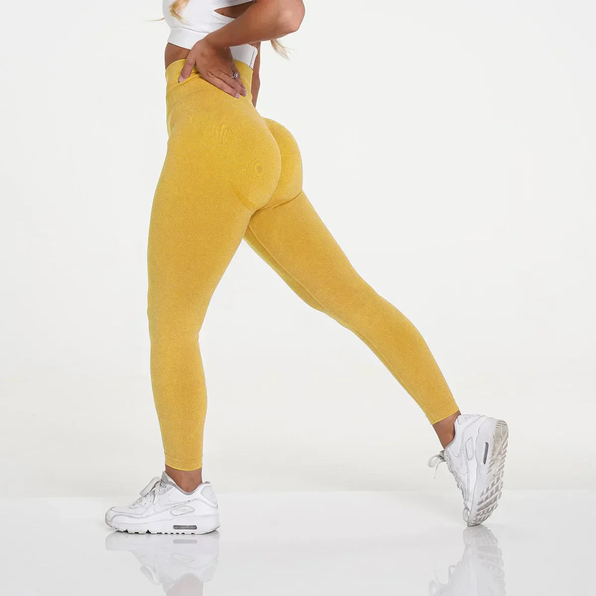 High Waist Leggings With Seamless Yoga Fit For Workout | Temsk