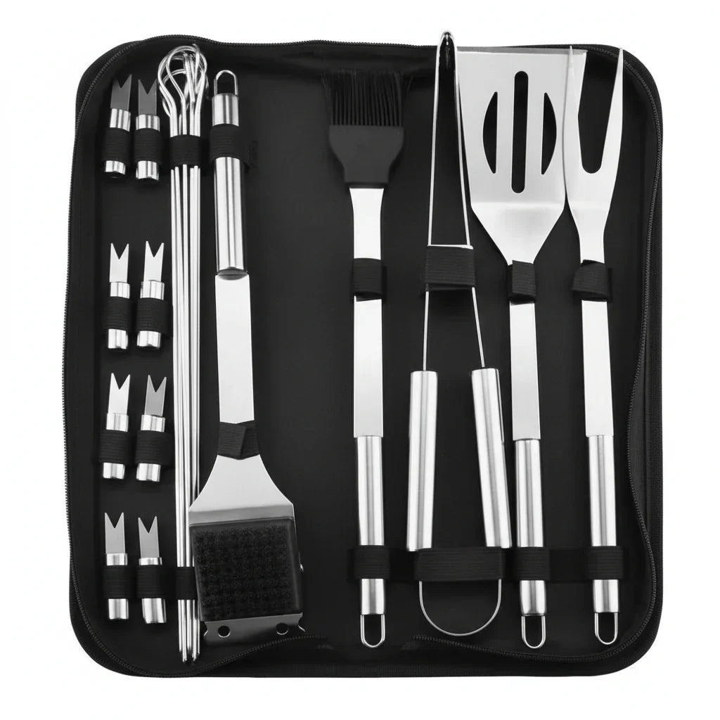 BlazeChef Elite Stainless Steel Barbecue Tool Set For Outdoors | Temsk