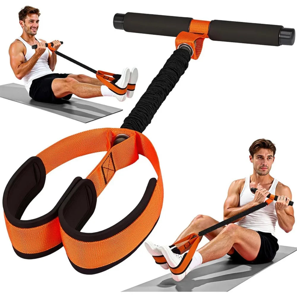 Ab Roller With Resistance Bands Core Workout Trainer For Home Use | Temsk