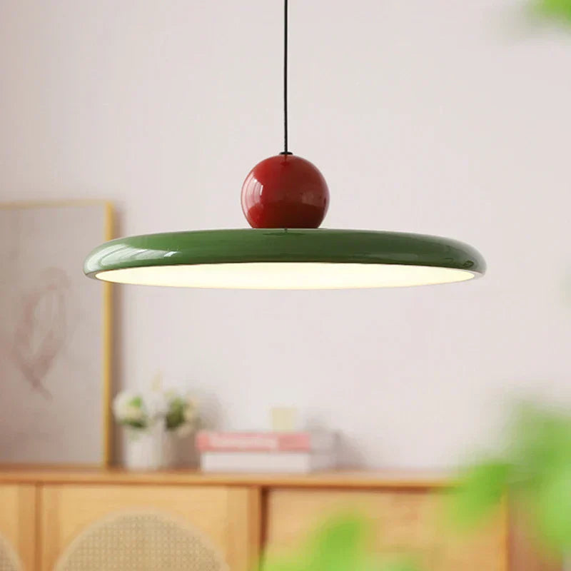 Nordische Untertassen-Pendelleuchte LED mit cremefarbener Deckenlampe | Temsk