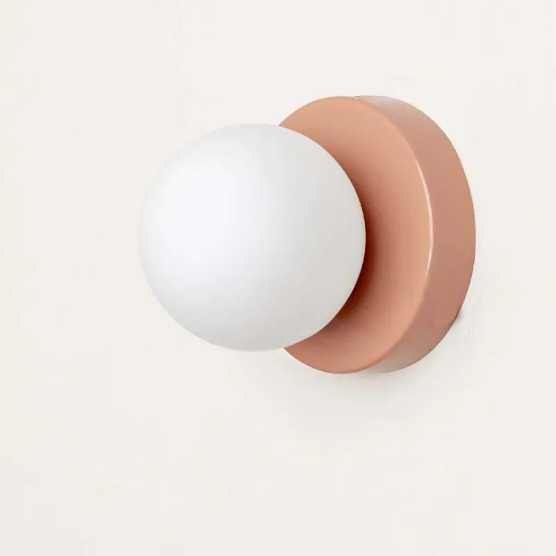 Macaron LED-Wandlampe mit farbigem Glas für moderne Innenräume | Temsk