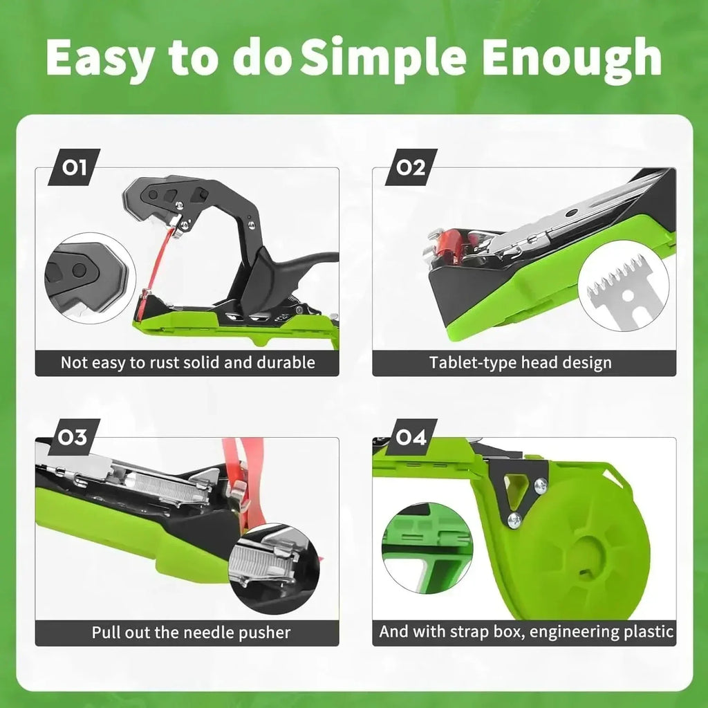 GardenEase Tapener Efficient Plant Tying Device For Plants | Temsk