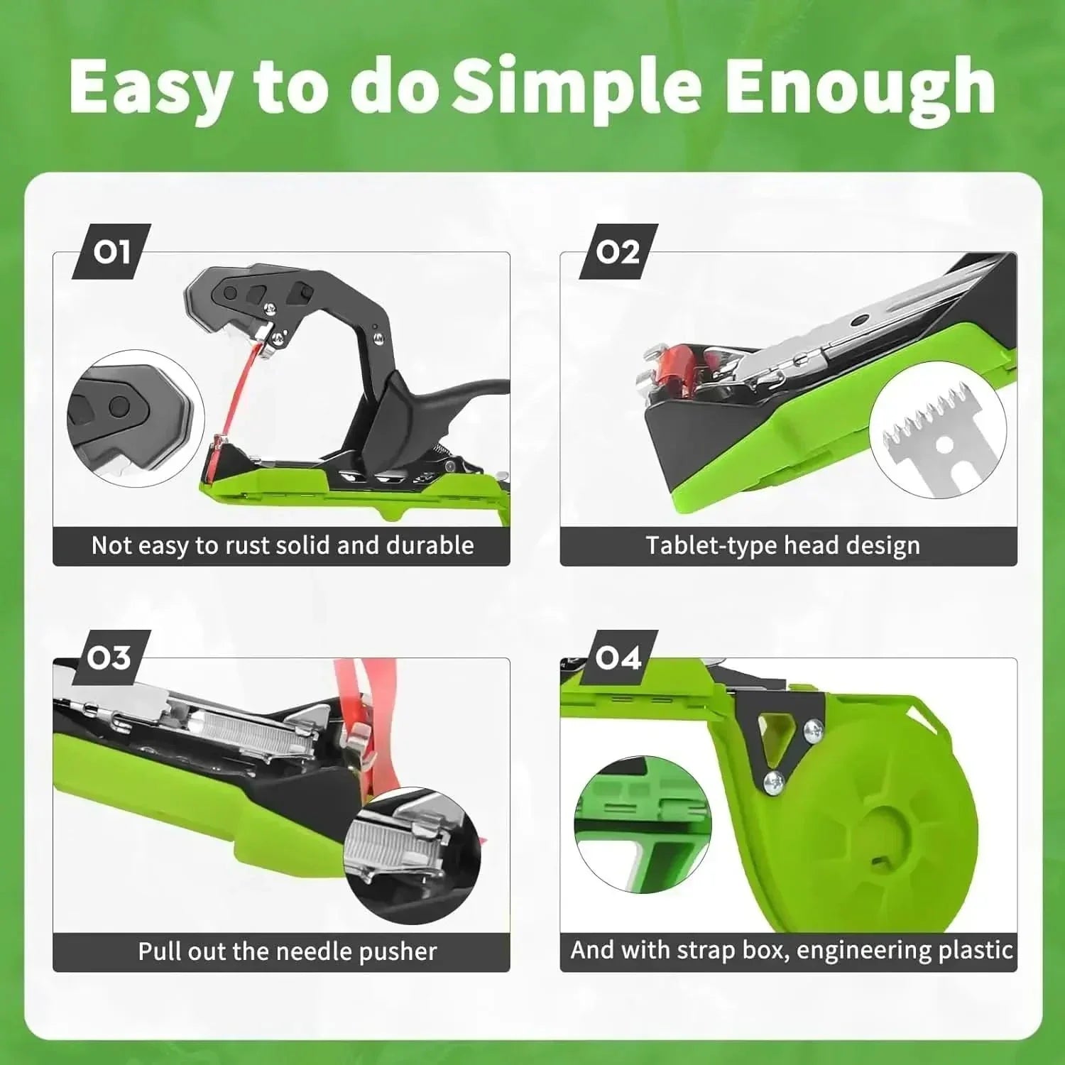 GardenEase Tapener Efficient Plant Tying Device For Plants | Temsk