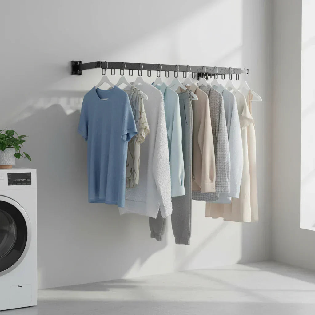 AeroLuxe Extendable Wall Mounted Aluminum Clothes Dryer | Temsk