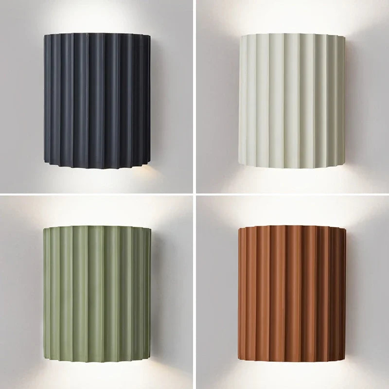 Nordic Resin Wall Lamp With Ambient Glow For Indoor Spaces | Temsk