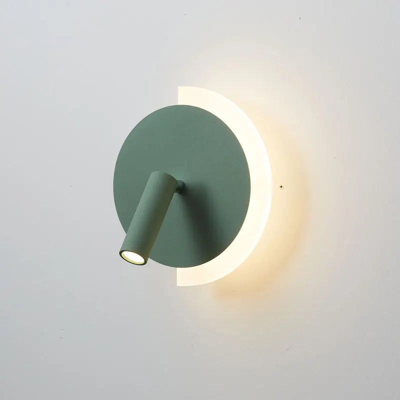 LunaSpot Wandleuchte LED Nachttischleuchte mit minimalistischem Design | Temsk