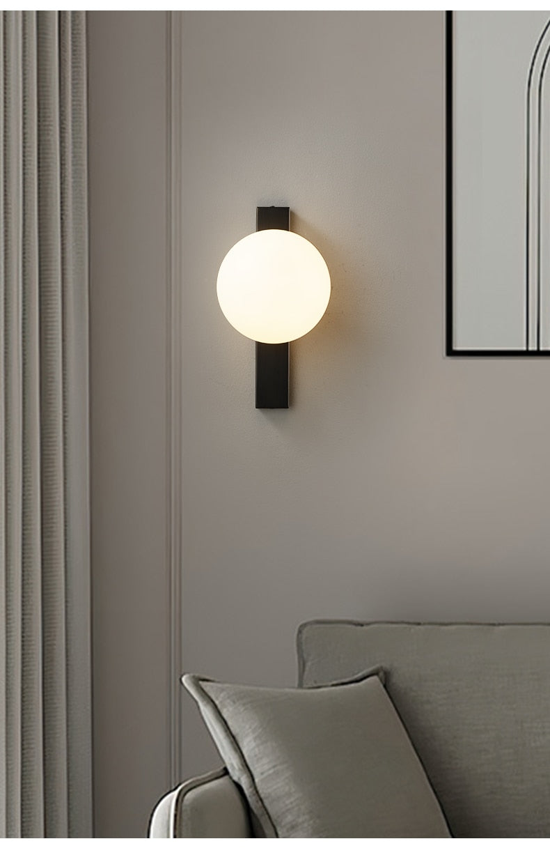 Lumora | Einfache Kupfer Circ LED-Wandleuchte | Snurv | Temsk
