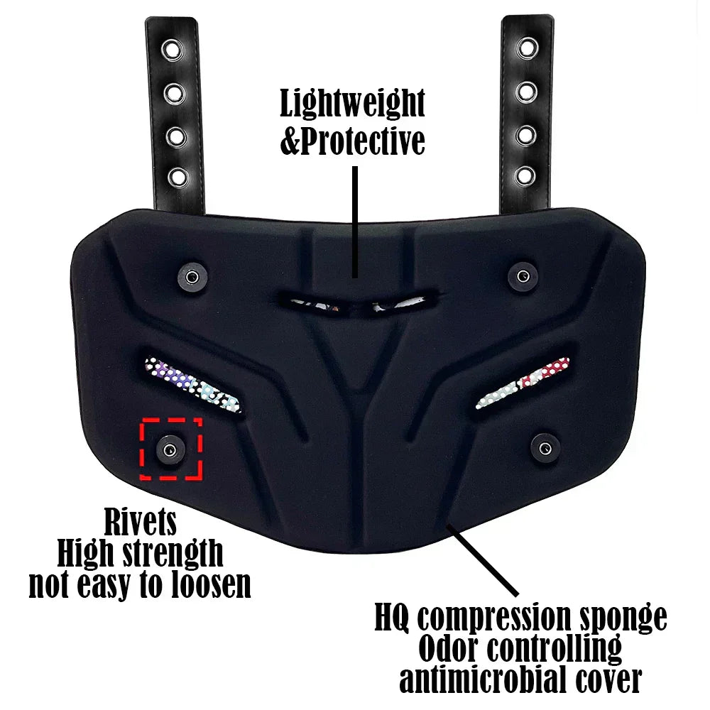 Back Protection Plate For American Football With Shock Absorption And Ventilation | Temsk