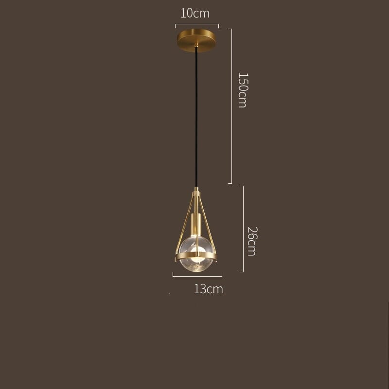 Ardena Nordic Gold Pendant Lights with Dandelion Glow | Temsk