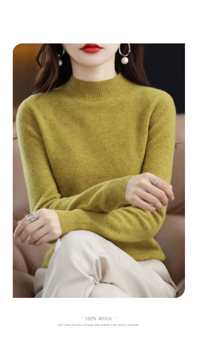 Aurelia Women's 100 Percent Wool Cashmere Pullover For Fall And Winter | Temsk