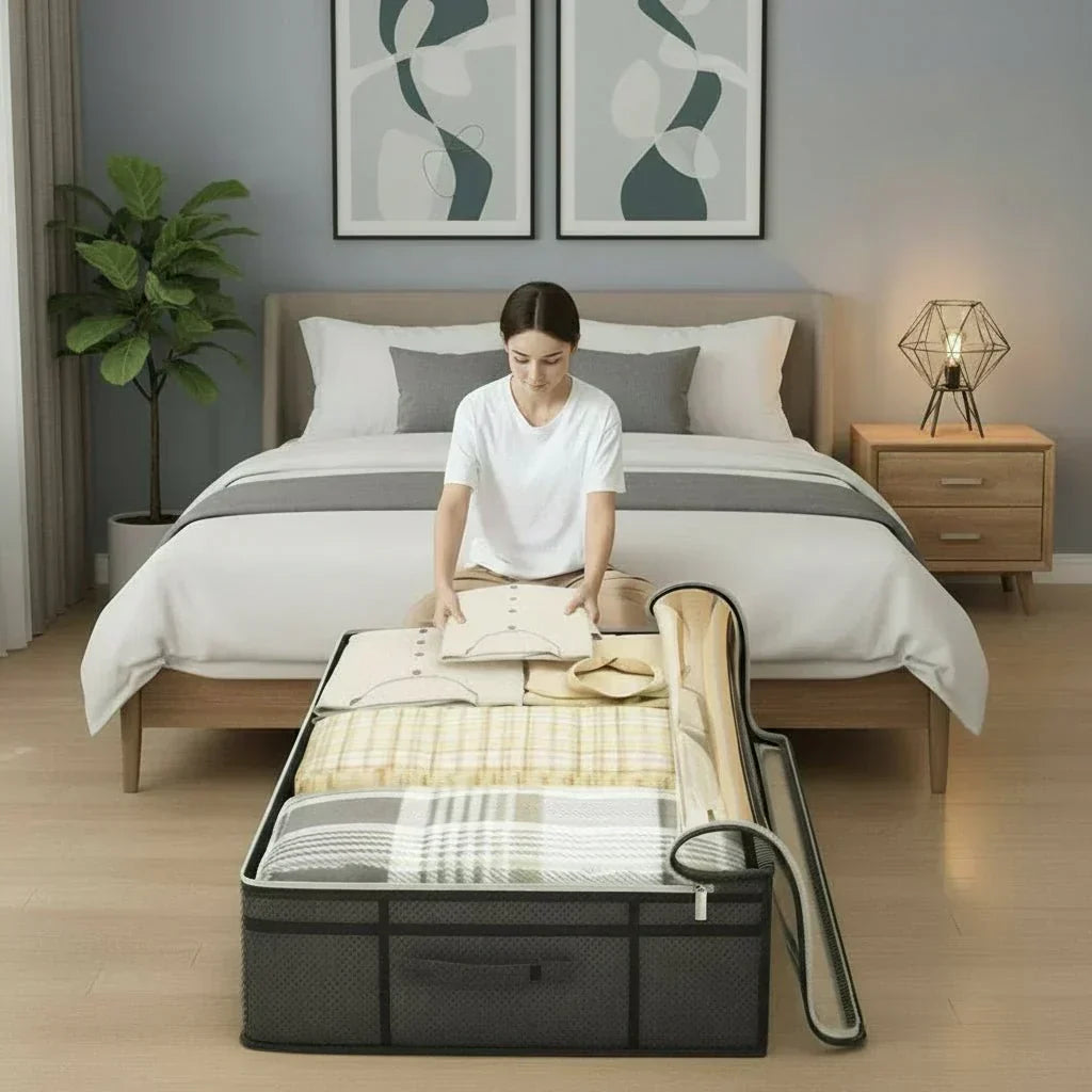 SpaceNest Foldable Underbed Storage Bag With Large Capacity | Temsk